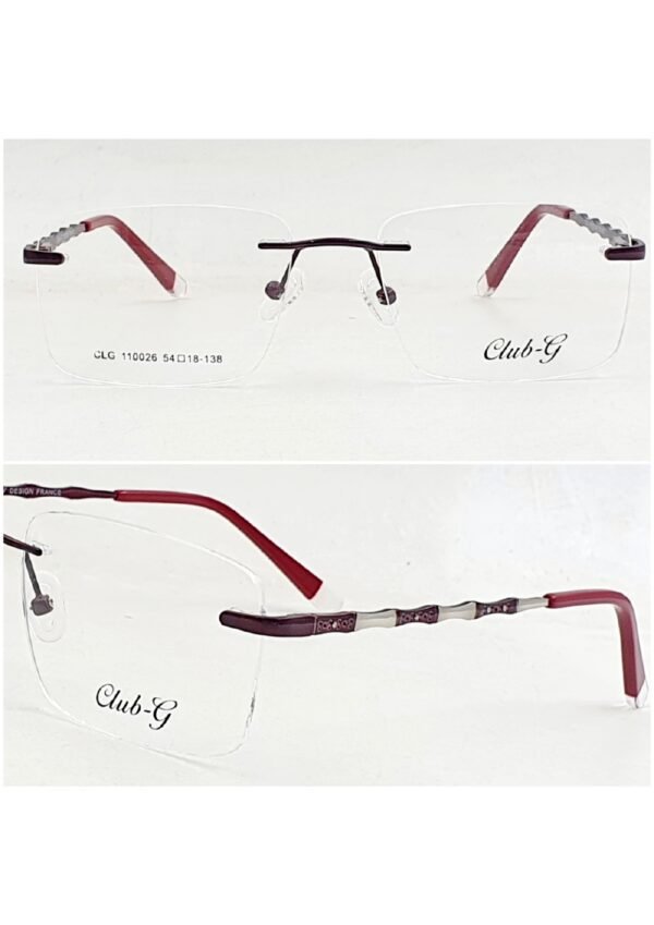 Rim less Square Eye Glasses Club G