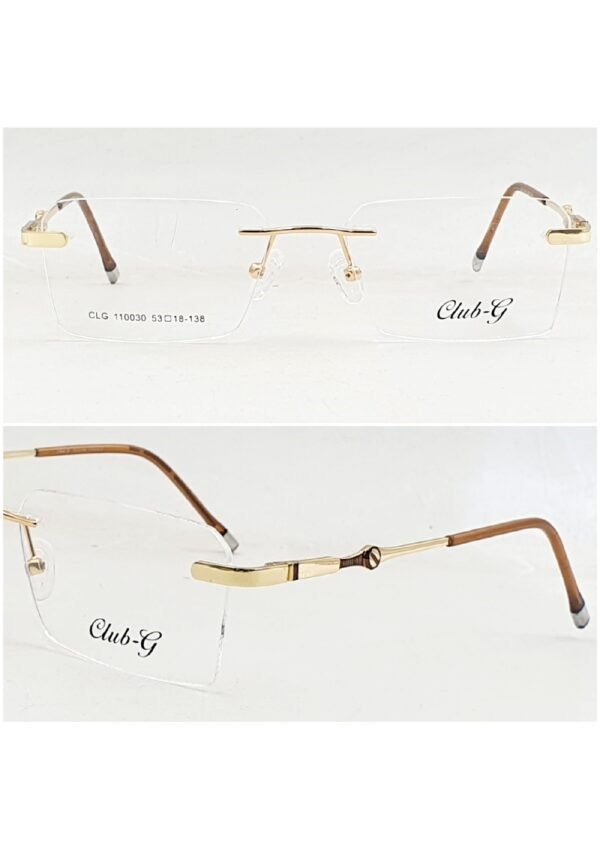 Rim less Wayfarer Glasses Club G - Image 3